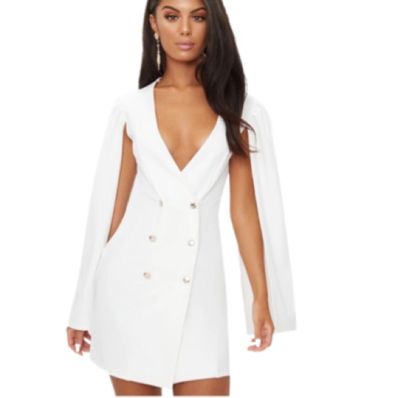 pretty little thing blazer dress